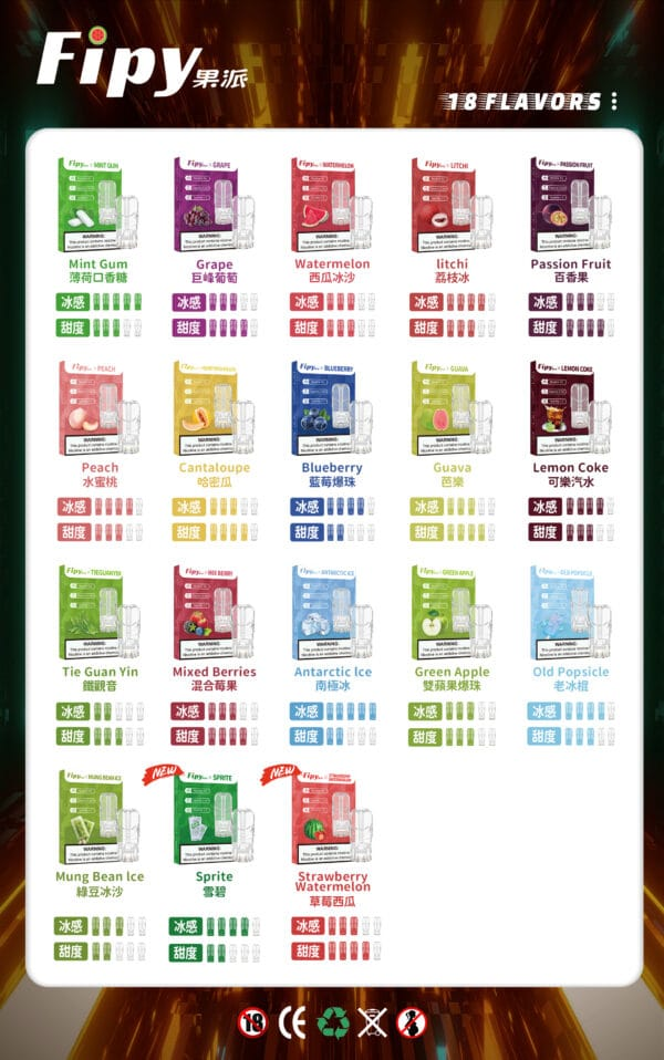 Fipy果派一代煙彈[買三送一盒][買五送主機]